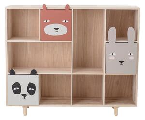 Bloomingville Calle bookshelf 89.5x107 cm 3 drawers Nature