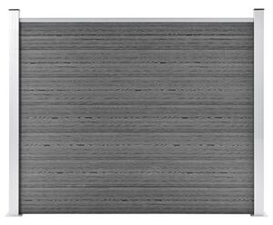 Fence Panel WPC 180x146 cm Grey