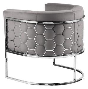 Alveare Tub Chair Silver - Dove Grey