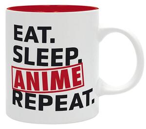 Cup Eat Sleep Anime Repeat - Asian Art
