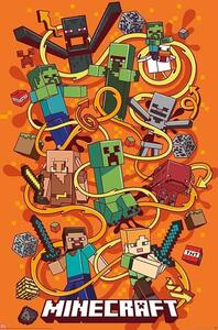 Poster Minecraft - Swirls, (61 x 91.5 cm)