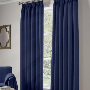 Blackout Ready Made Curtains Navy