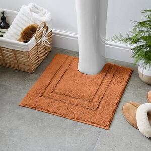 Luxury Cotton Pedestal Mat Pecan (Brown)