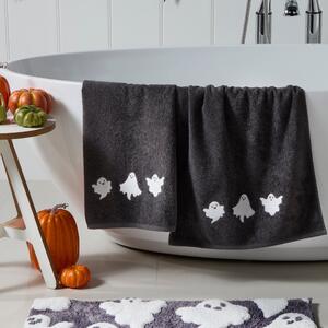 Spooky Ghosts Halloween Towel Grey