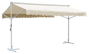 Free Standing Awning 600x300 cm Cream