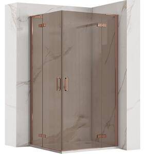 Shower enclosure REA Hugo Double 80x80 Copper Brush