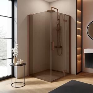 Shower enclosure REA Hugo Copper Brush 80x80
