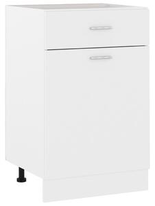 Drawer Bottom Cabinet Lyon White 50x46x81.5 cm Engineered Wood