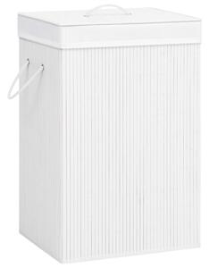 Bamboo Laundry Basket White 72 L