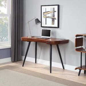 San Francisco Curved Smart Desk Walnut