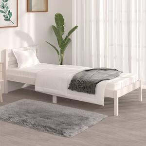 Bed Frame without Mattress 75x190cm White Small Single