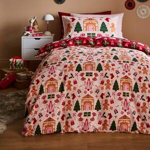 Folk Gingerbread House Duvet Cover Set