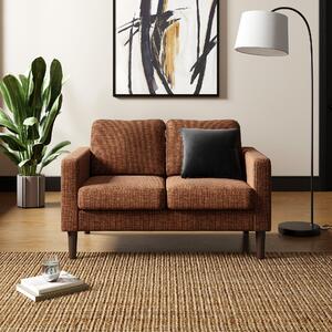 Jacob Corduroy Small 2 Seater Sofa Terracotta