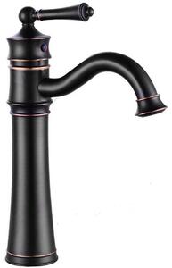 Bathroom faucet Rea Vintage Old Black High