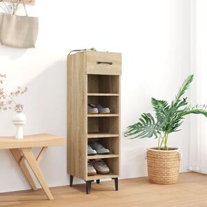 Shoe Cabinet Sonoma Oak 30x35x105 cm Engineered Wood