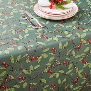 Winter Berry By The Metre PVC Green