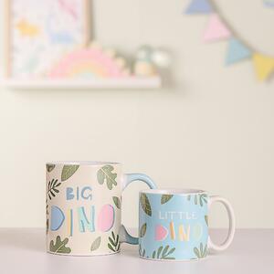 Petit Cheri Set of 2 Big Dino and Little Dino Mug Set Blue