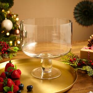 Large Glass Trifle Bowl Clear