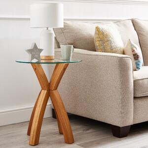 Xavi Side Table Oak (Brown)