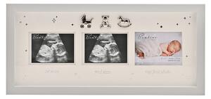 Bambino Baby Scan Grey Multi Photo Frame Grey