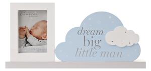 Bambino Dream Big Little Man Blue Photo Frame Grey