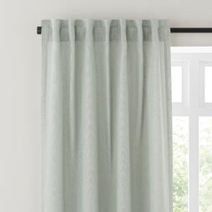 Touch of Linen Unlined Tab Top Curtains Sage (Green)