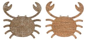 Wall Decoration Home ESPRIT Natural Mediterranean 55 x 5 x 53 cm (2 Units)