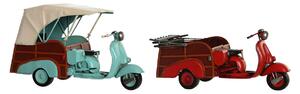 Decorative Figure DKD Home Decor Blue Red Vintage 38 x 16 x 22 cm (2 Units)