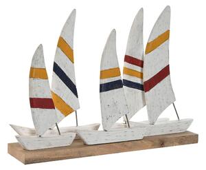 Decorative Figure Home ESPRIT White Navy Blue 67,5 x 13,5 x 46 cm