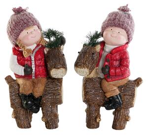 Christmas bauble DKD Home Decor Multicolour Kids 18 x 24 x 45 cm (2 Units)