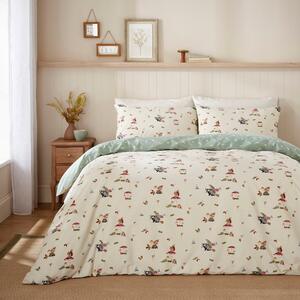 Autumn Friends Duvet Cover Set Blue