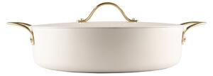 Heirol Heirol Royal Pearl pot with lid Ø28 cm White-gold