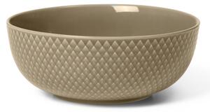 Lyngby Porcelæn Rhombe Earth Bowl Ø15.5 cm Clay