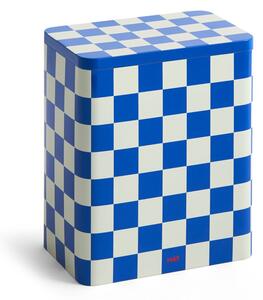 HAY HAY Tin Container large Blue-off white