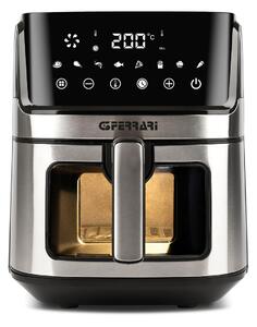 G3 Ferrari Friggisano Visual Air Fryer 6.5 L Silver-black