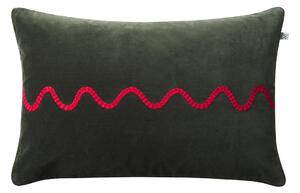 Chhatwal & Jonsson Natu cushion cover 40x60 cm Forest green-red