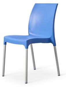 Bide Side Kitchen Or Outdoor Garden Chair Cornflower Blue