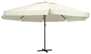 Outdoor Parasol with Aluminium Pole 600 cm Sand White