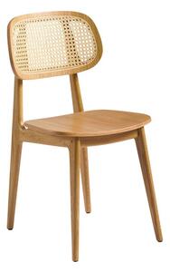 Tenish Side Chair - Natural Oak - Natural Rattan Back
