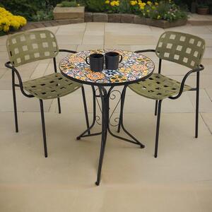 Summer Terrace Charlotte Round Bistro Table with 2 Karin Chairs