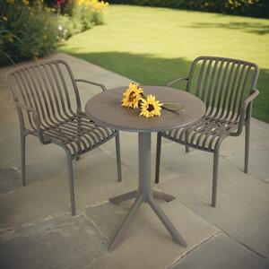 Modura Anders Round Bistro Table with 2 Alma Armchairs