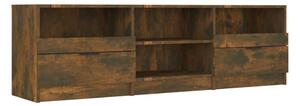 TV Cabinet Smoked Oak 150x33.5x45 cm Engineered Wood