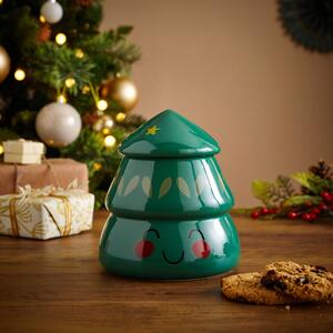 Christmas Tree Biscuit Jar