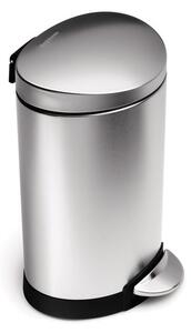 Simplehuman Fingerprint Proof Steel 6 Litre Semi Round Bin