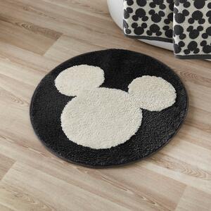 Disney Mickey Mouse Head Circle Bath Mat Grey