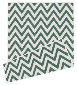Duo Weave Indoor/Outdoor Rug - Chevrons Green - 160x230cm