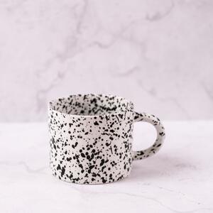 Monochrome Splatter Mug Black