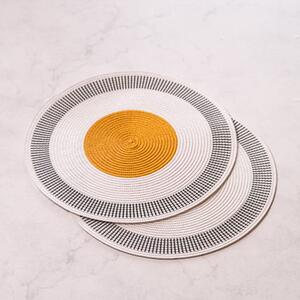 Set of 2 Modern Woven Placemats MultiColoured