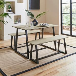 Maven 4 Seater Dining Table and Bench Set