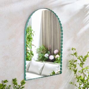 Scalloped Arched Wall Mirror